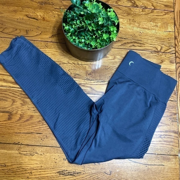 Zyia Activewear New/other Leggings Gray Seamless Perforated Womens Size Medium - Picture 10 of 11
